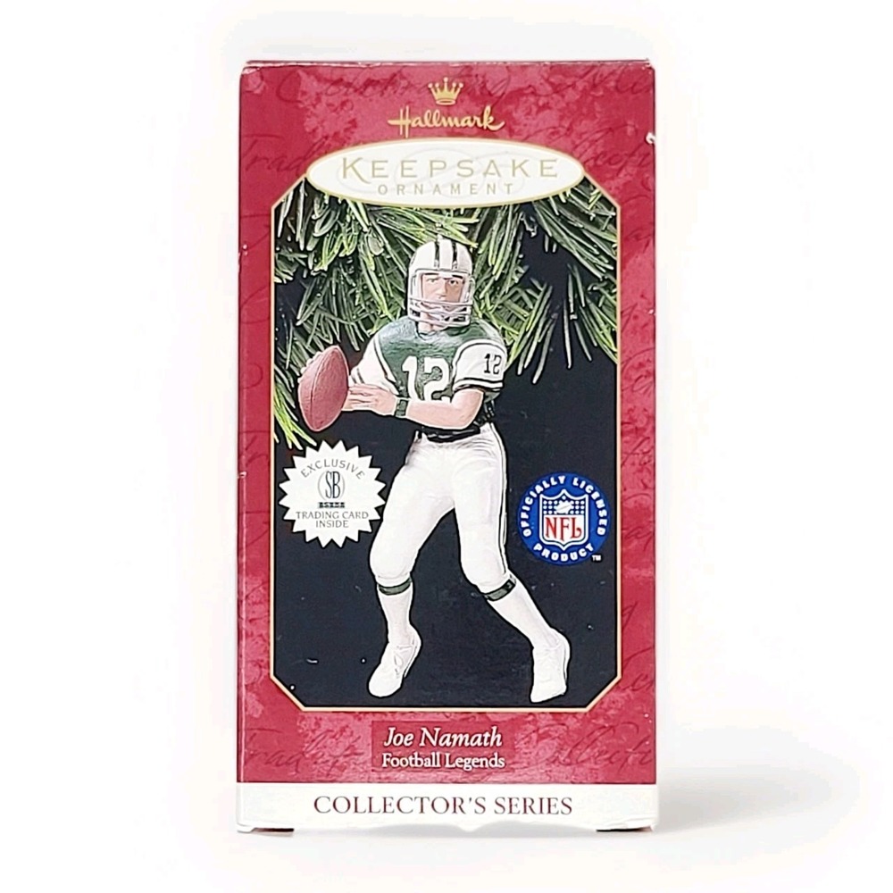 Hallmark Joe Namath Football Legends Christmas Ornament 3rd COMPLETE w CARD